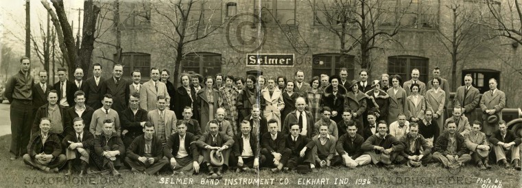 Selmer Elkhart Factory Workers Photo 1936