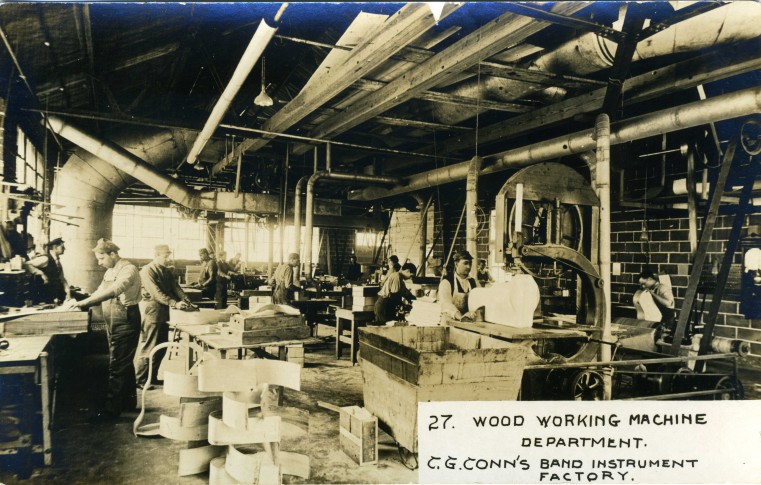 C.G. Conn's Band Instrument Factory 1913-Wood Working Machine Department