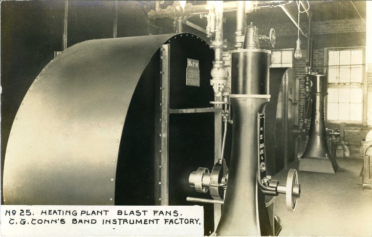 C.G. Conn's Band Instrument Factory 1913-Heating Plant Blast Fans