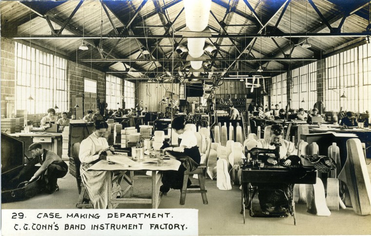 C.G. Conn's Band Instrument Factory 1913-Case Making Department