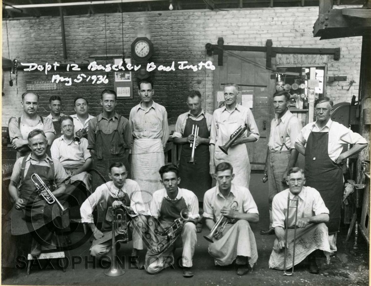 Buescher Band Instrument Co.  August 5, 1936 Department 12