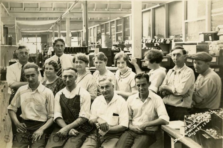 Buescher Factory August 1928-Stockroom