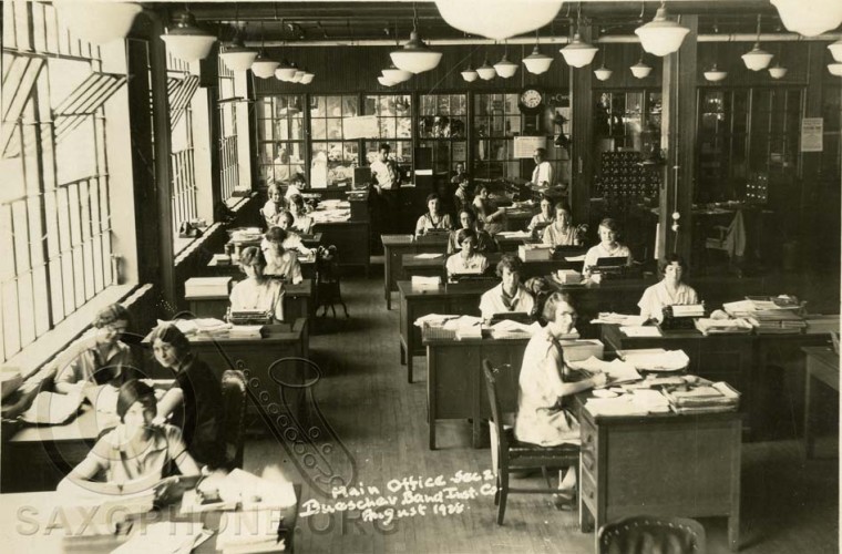 Buescher Factory August 1928-Main Office Section #2