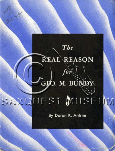 1944-The Real Reason for George M. Bundy By Doron K. Antrim