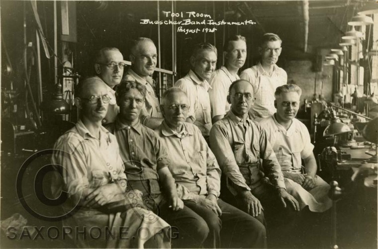Buescher Factory August 1928-Tool Room