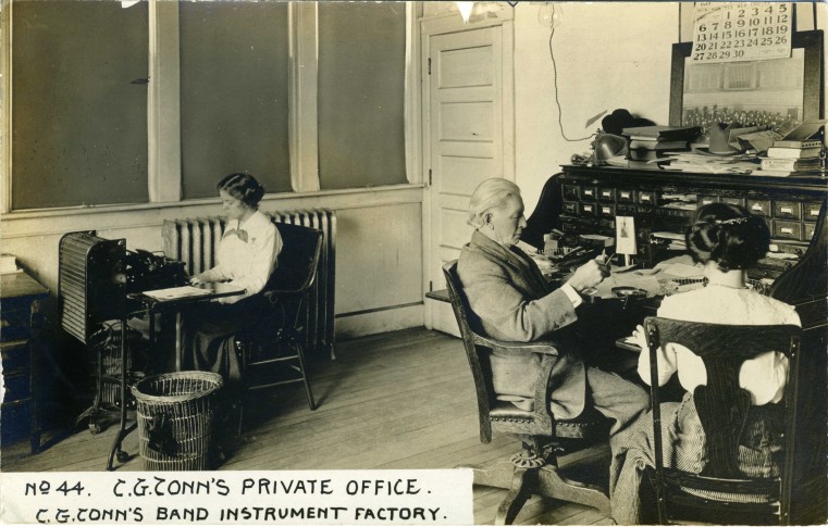 C.G. Conn's Band Instrument Factory 1913-C.G. Conn's Private Office