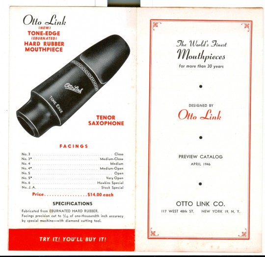 Otto Link Preview Catalog April 1946
