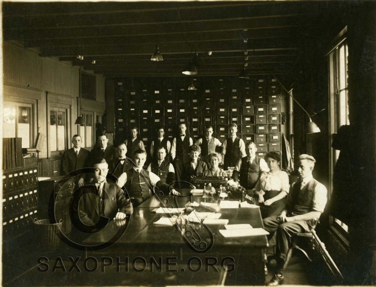 Buescher Sales and Office Staff circa 1910