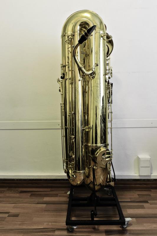 J’ELLE STAINER Double Bb SUB-CONTRABASS SAXOPHONE on www.saxophone.org