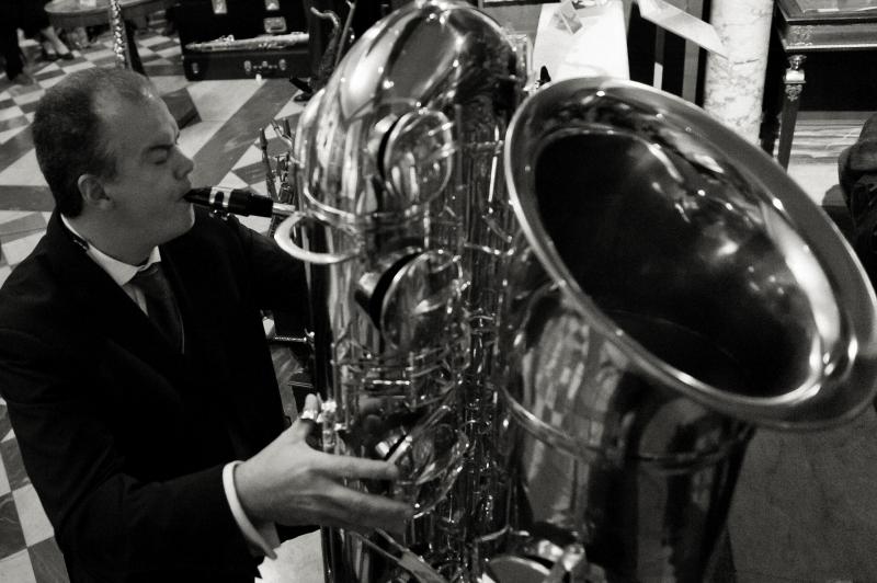 Attilio Berni plays the J’ELLE STAINER Double Bb SUB-CONTRABASS SAXOPHONE on www.saxophone.org